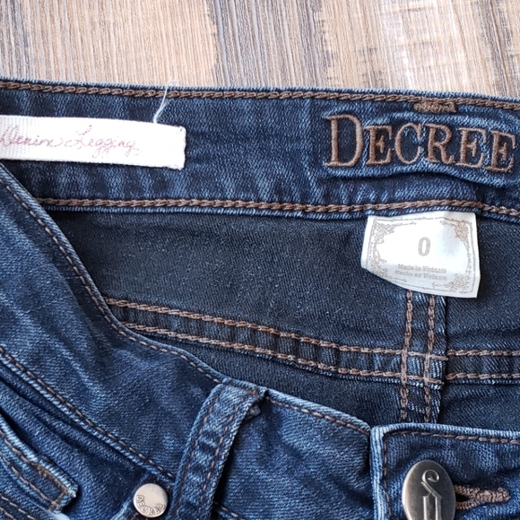 Decree Denim Jegging 💙 Size 0 - Picture 3 of 3